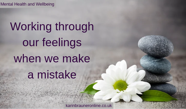 Working through our feelings when we make a mistake
Mental Health and Wellbeing