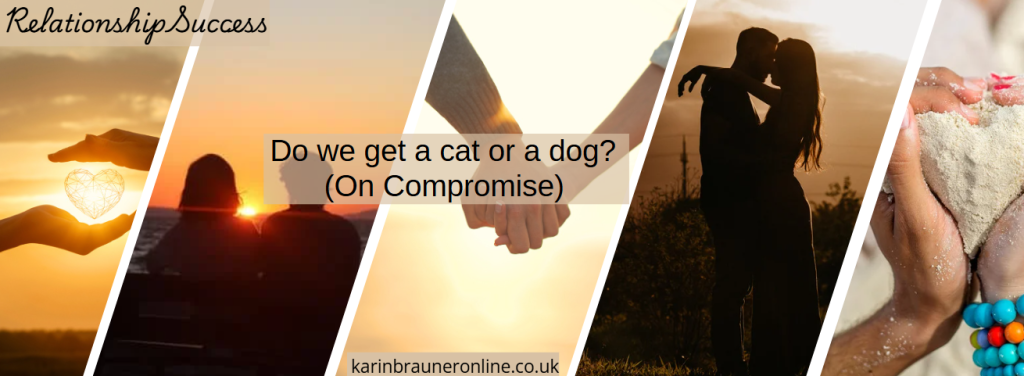 Do we get a cat or a dog? (On Compromise)

Relationship Success