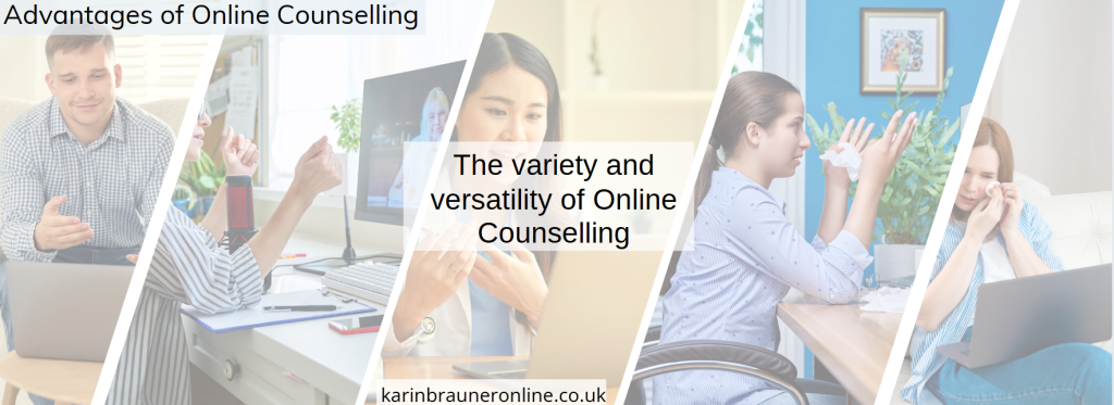 The variety and versatility of Online Counselling