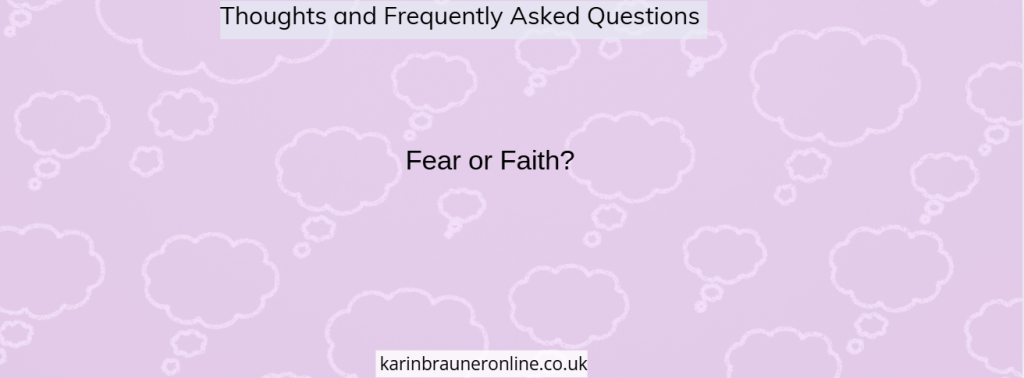Fear or Faith?

Thought of the Day