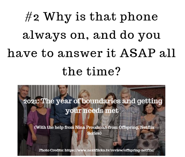 A New year's post to help you set boundaries and meet your needs